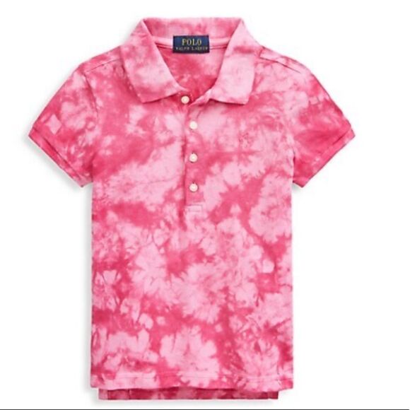 Ralph Lauren Girl's Tie-Dye Polo T-Shirt - Picture 1 of 9